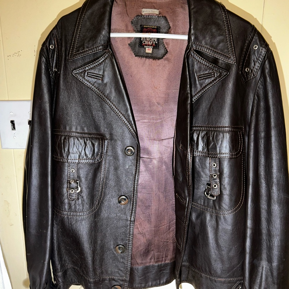 Vintage Europe Craft Leather Jacket like new